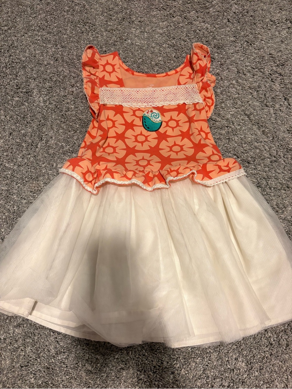 Disney Princess Peach & Coral Sleeveless Dress for Toddler ( Moana)